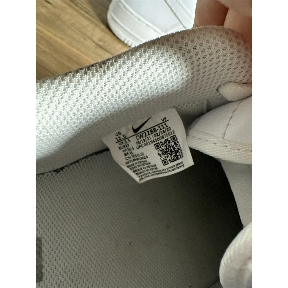 Size 12.5 - Nike Air Force 1 '07 Low Triple‎ White